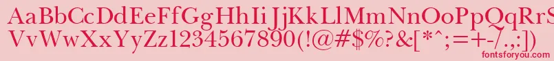 Pasma Font – Red Fonts on Pink Background