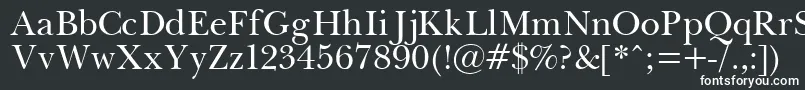 フォントPasma – 黒い背景に白い文字