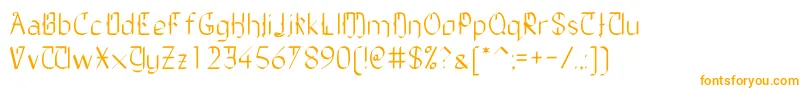 Шрифт TheDailyBlah – оранжевые шрифты