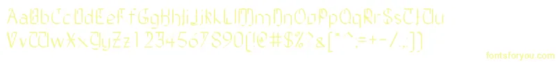 Шрифт TheDailyBlah – жёлтые шрифты