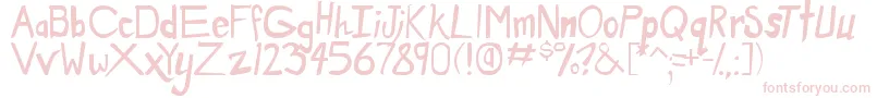 DirtyDuo Font – Pink Fonts on White Background