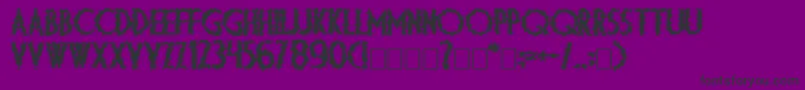 Fonte Dsdiplomaartbold – fontes pretas em um fundo violeta