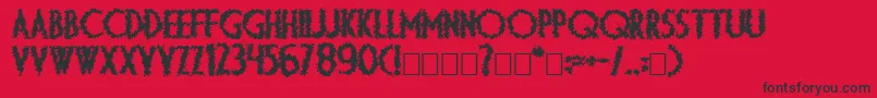 Dsdiplomaartbold Font – Black Fonts on Red Background