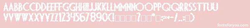 Dsdiplomaartbold Font – White Fonts on Pink Background