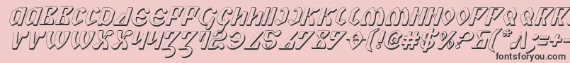 More about Piper3Di Font Piper3Di Font – Black Fonts on Pink Background