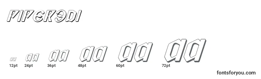 Piper3Di Font Sizes