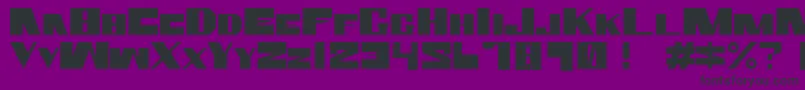 Rammstein.Rufont Font – Black Fonts on Purple Background