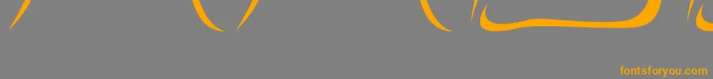 Weitere Informationen zur Necrophylac-Schriftart Necrophylac-Schriftart – Orangefarbene Schriften auf grauem Hintergrund