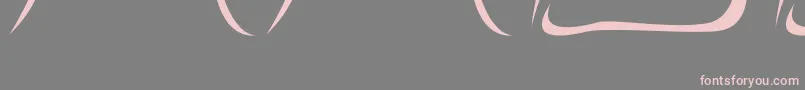 フォントNecrophylac – 灰色の背景にピンクのフォント