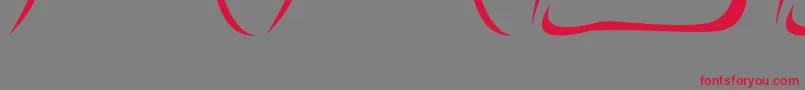 Necrophylac Font – Red Fonts on Gray Background
