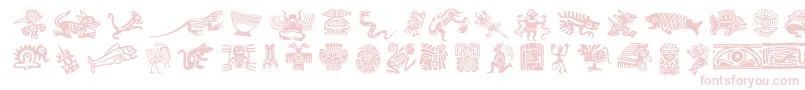 フォントMesodeko – 白い背景にピンクのフォント
