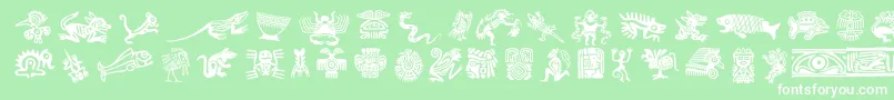 fuente Mesodeko – Fuentes Blancas Sobre Fondo Verde