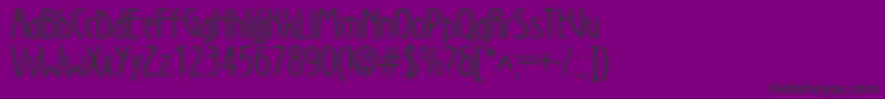 Sec Font – Black Fonts on Purple Background