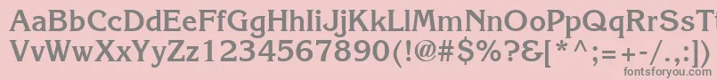 AgkorneliaBold Font – Gray Fonts on Pink Background