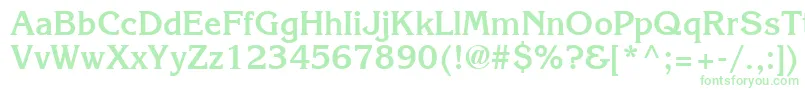 AgkorneliaBold Font – Green Fonts on White Background