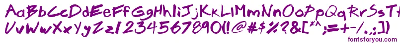 Brook23-fontti – violetit fontit