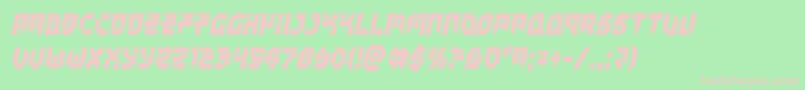 Tokyodriftercond Font – Pink Fonts on Green Background