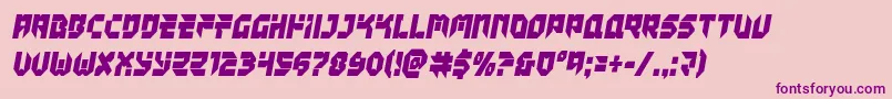 En savoir plus sur la police Tokyodriftercond Police Tokyodriftercond – polices violettes sur fond rose