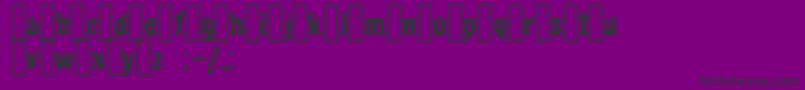 Bito-Schriftart – Schwarze Schriften auf violettem Hintergrund