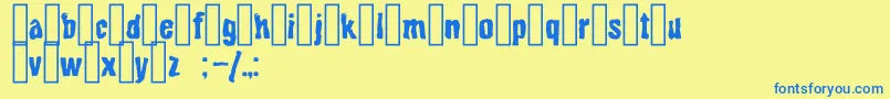 Bito Font – Blue Fonts on Yellow Background