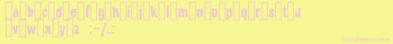 Bito Font – Pink Fonts on Yellow Background
