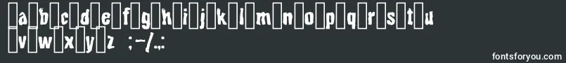 Bito Font – White Fonts on Black Background