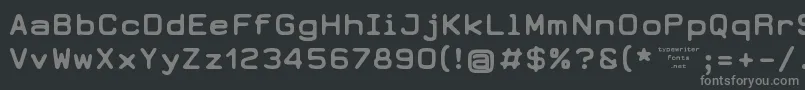 フォントEarth2073 – 黒い背景に灰色の文字