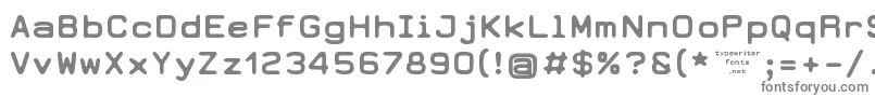 Earth2073-fontti – harmaat kirjasimet valkoisella taustalla