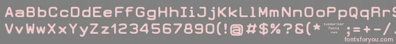 Earth2073 Font – Pink Fonts on Gray Background