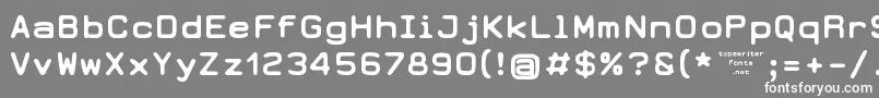 フォントEarth2073 – 灰色の背景に白い文字