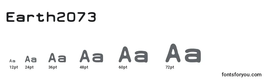 Earth2073 (111383) Font Sizes