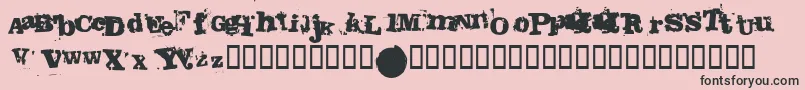 フォントFango – ピンクの背景に黒い文字