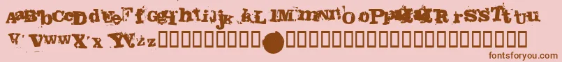 Fango Font – Brown Fonts on Pink Background