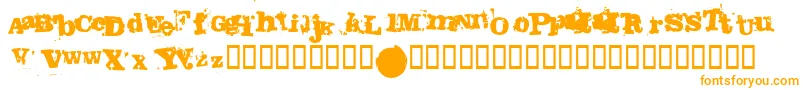 Fango Font – Orange Fonts on White Background