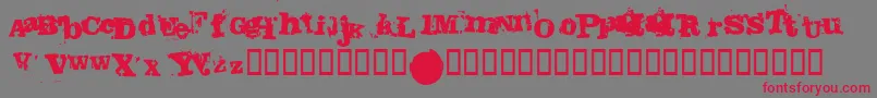 Fango Font – Red Fonts on Gray Background