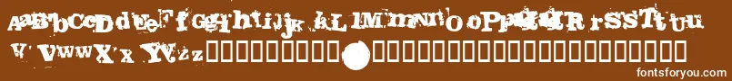 Fango Font – White Fonts on Brown Background