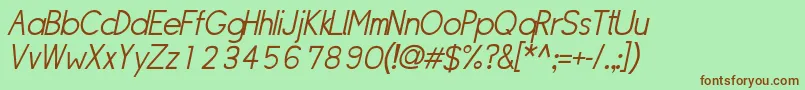 Sipllo Font – Brown Fonts on Green Background