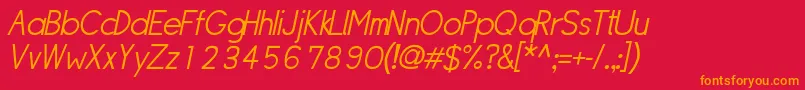 Sipllo Font – Orange Fonts on Red Background