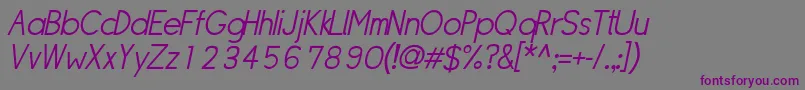 Шрифт Sipllo – фиолетовые шрифты на сером фоне