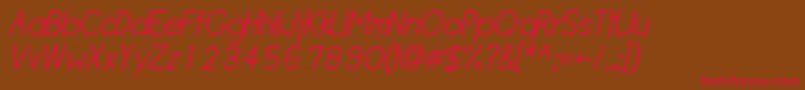 Sipllo Font – Red Fonts on Brown Background