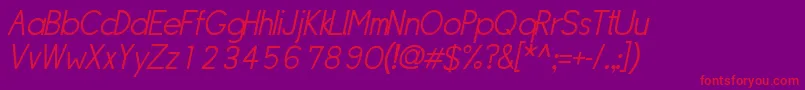 Sipllo Font – Red Fonts on Purple Background