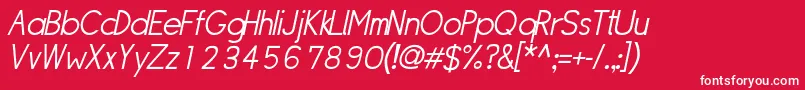 Sipllo Font – White Fonts on Red Background