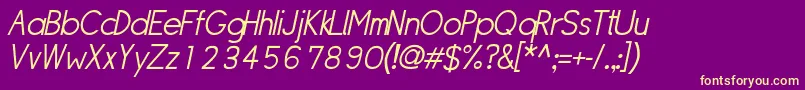 Sipllo Font – Yellow Fonts on Purple Background