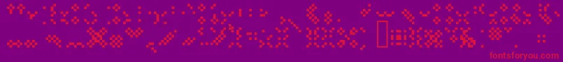 Lipbychonkalias Font – Red Fonts on Purple Background