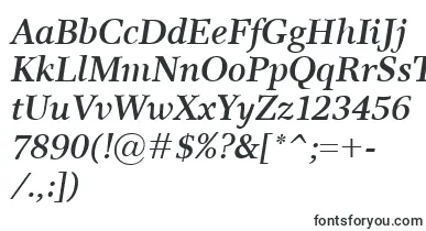 ResPublicaSemibolditalic font – Black Fonts