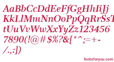 ResPublicaSemibolditalic font – Red Fonts