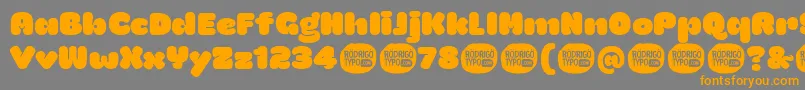 LamonaproRegular Font – Orange Fonts on Gray Background