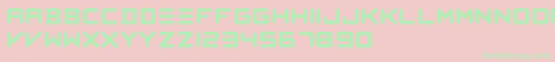 Ceab Font – Green Fonts on Pink Background