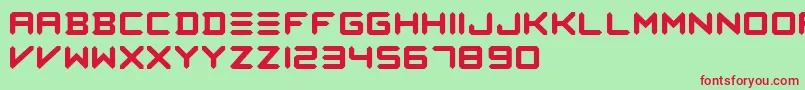 Ceab Font – Red Fonts on Green Background