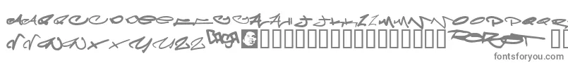 Шрифт Meglapho – серые шрифты на белом фоне